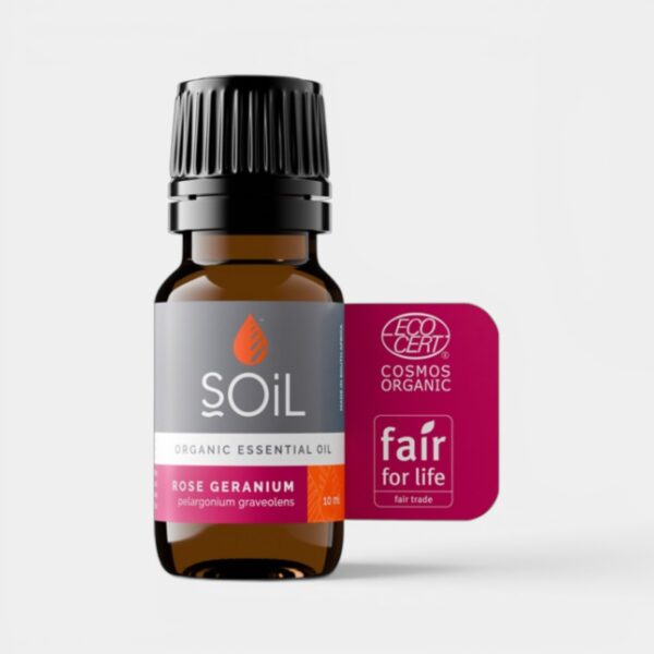 SOiL Organic Rose Geranium Essential Oil 10ml