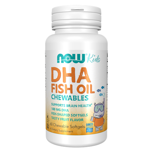 NOW Foods DHA Kids Fish Oil Chewable Softgels