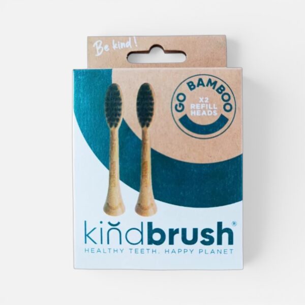 Kindbrush Bamboo Sonicare Replacement Heads Soft 2 Pack