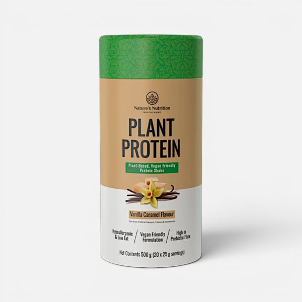 Nature’s Nutrition Plant Protein Vanilla Caramel 500g