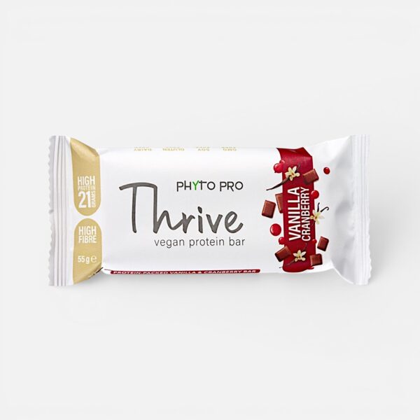 Phyto Pro THRIVE Vegan Protein Bar Vanilla Cranberry 55g