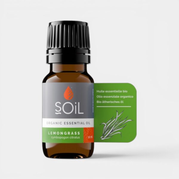 SOiL Organic Lemongrass Essential Oil 10ml